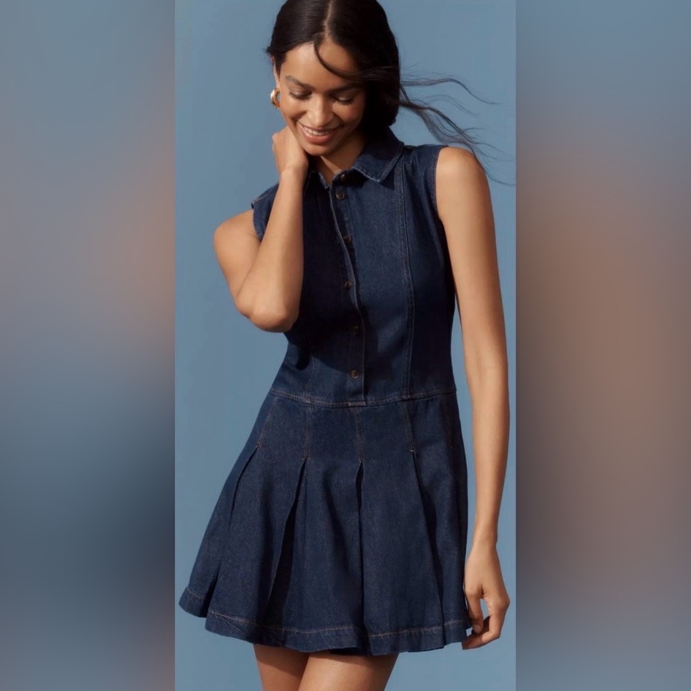 Reformation Denim Blue Mini Dress